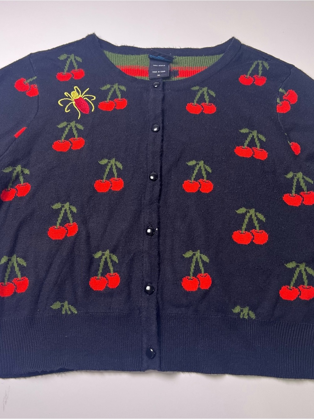 Hot Topic Riverdale Cheryl Blossom Cherry Cardigan - Size XL